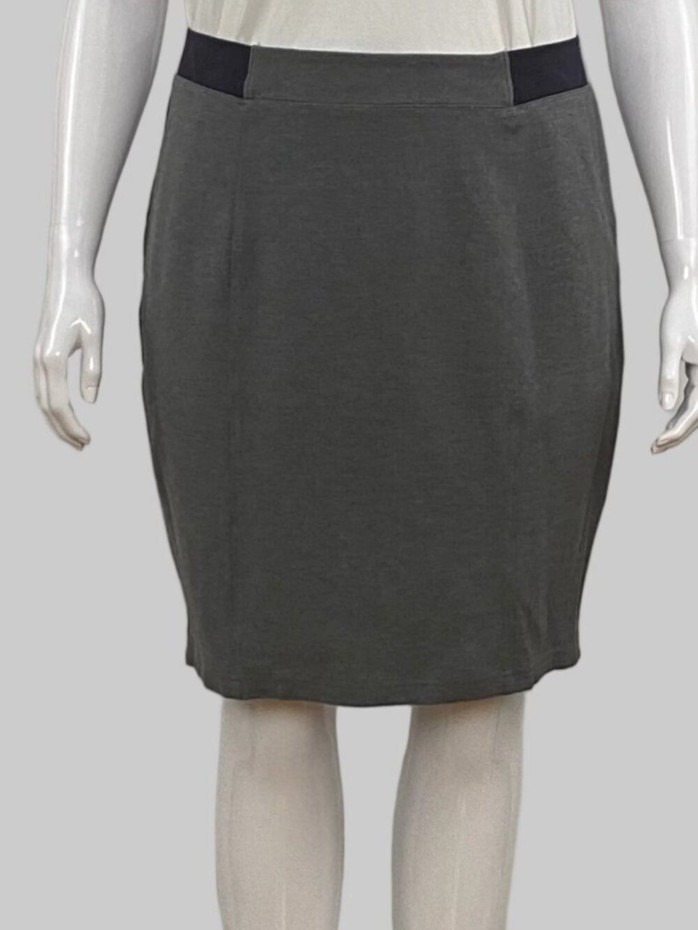 Blue Sky Modal Grey Pencil Skirt - Size XL